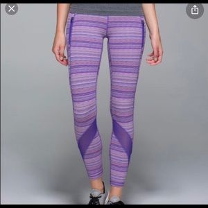 Lululemon leggings size 10 striped crop